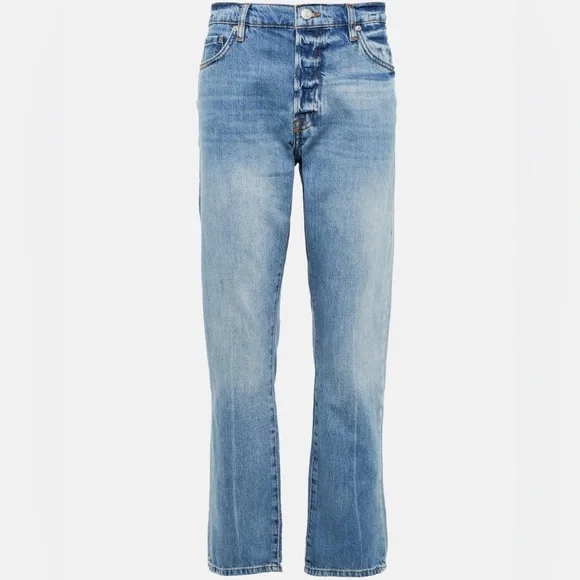 【Frame】 Le Slouchローライズ distressedジーンズ Le Slouch low-rise distressed jeans in blue - Frame | Mytheresa